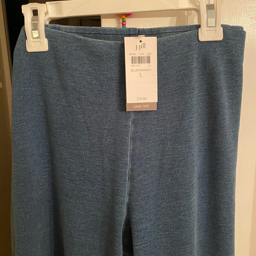 NWT* J JILL  PURE JILL INDIGO SLIM LEG PULL ON